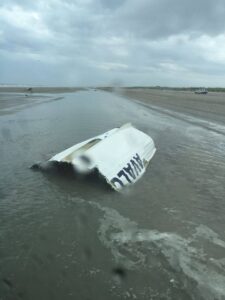 High Winds Split Lifeguard Boat In Avalon