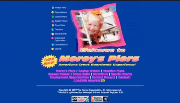 Moreys Piers Website