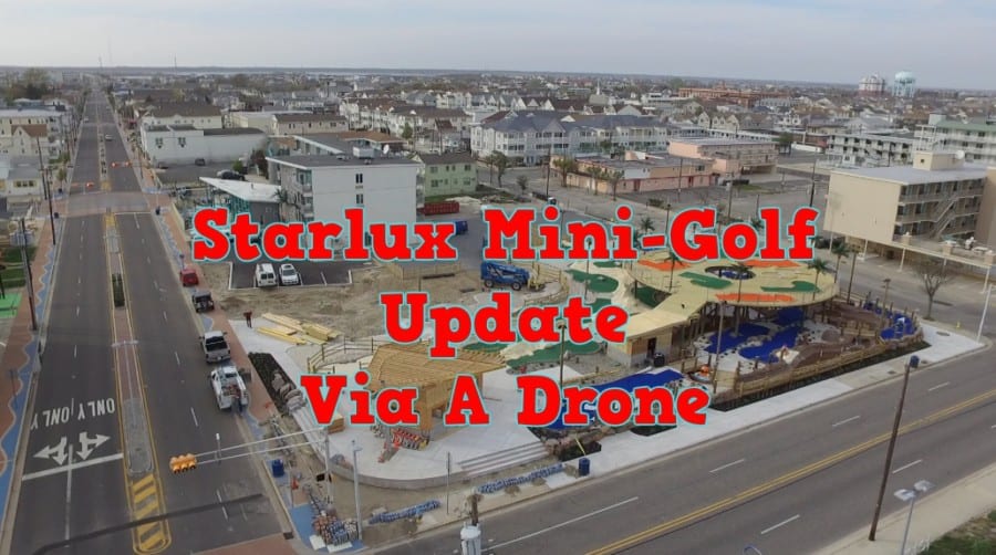 Starlux Mini-Golf Update Via A Drone