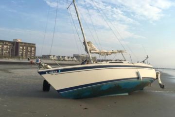 Boat Beached In North Wildwood