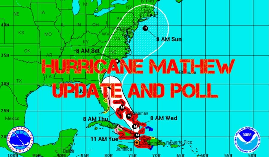 Hurricane Mathew Update and Poll (Wildwood Weather)