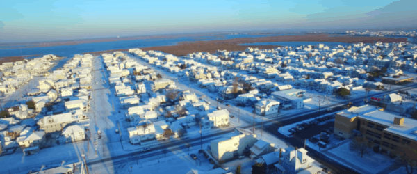Wildwood Snow Drone Footage