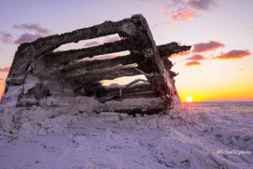 Man Walks Out To Cape May's Concrete Ship