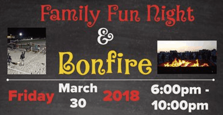 Family Fun Night And Bonfire This March