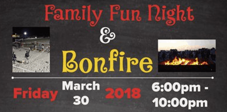 Family Fun Night And Bonfire This March