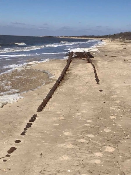Cape May Abandoned Beach Train Tracks Appear