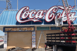 Coca-Cola Sign Gets Installed!