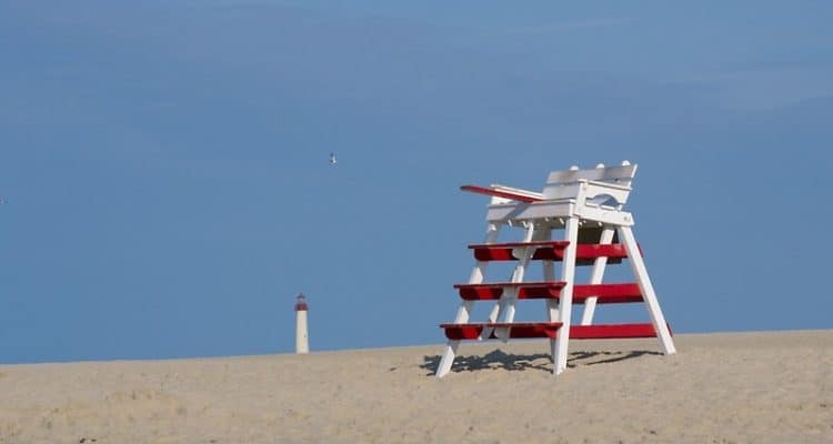 Cape May LifeGuard Stand Struck By Lightning