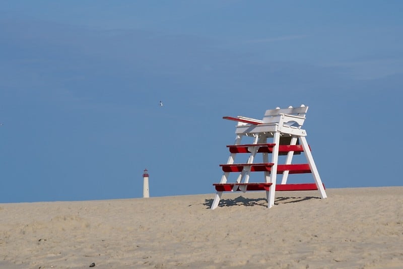 Cape May LifeGuard Stand Struck By Lightning
