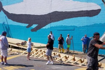 The Whale Wall Is Currently Being Re-Painted