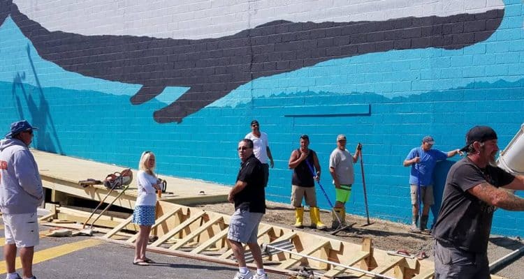 The Whale Wall Is Currently Being Re-Painted
