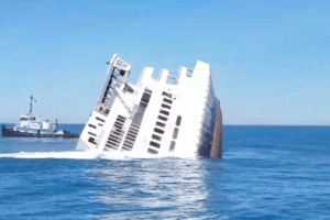 Cape May Ferry Sinking (Video)