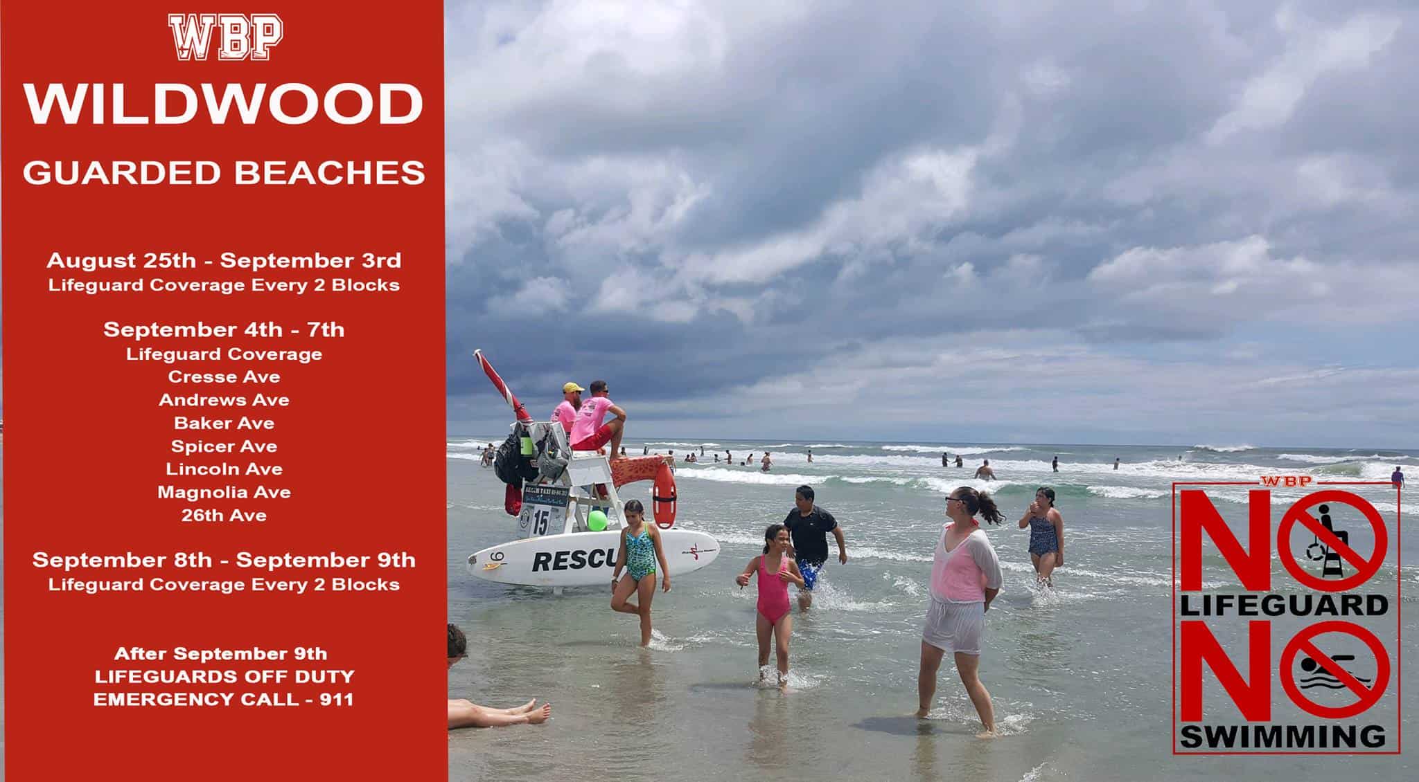 Wildwood Beach Patrol Announces Ending Dates