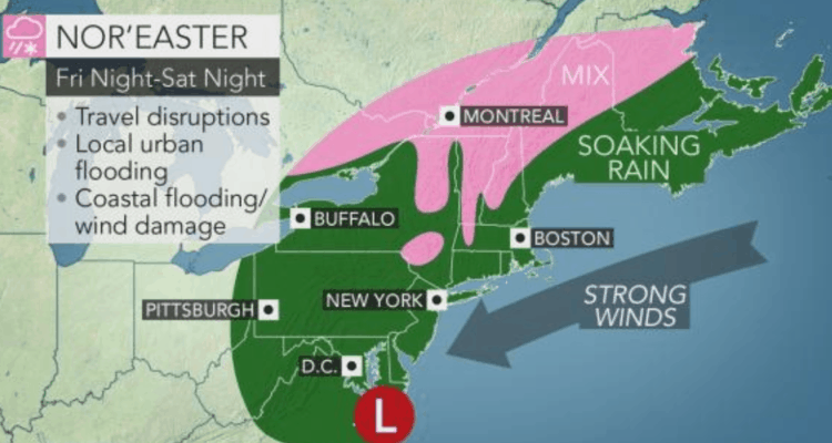 Friday Nor’Easter Update