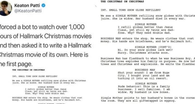 Someone Made a Bot Watch 1,000 Hours of Hallmark Christmas Movies and Write an Epic Script