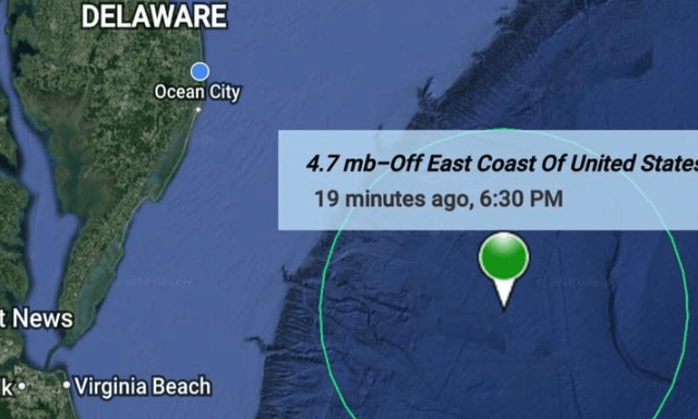 Earth Quake Felt In Cape May County