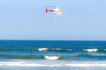 Man Jumps Out Of Helicopter In Wildwood