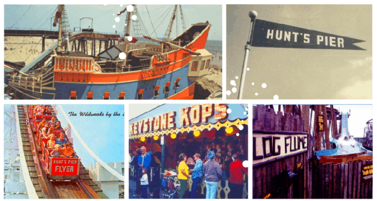 Photo of Hunt's Pier roller coaster Wildwood New Jersey 1978 b7 