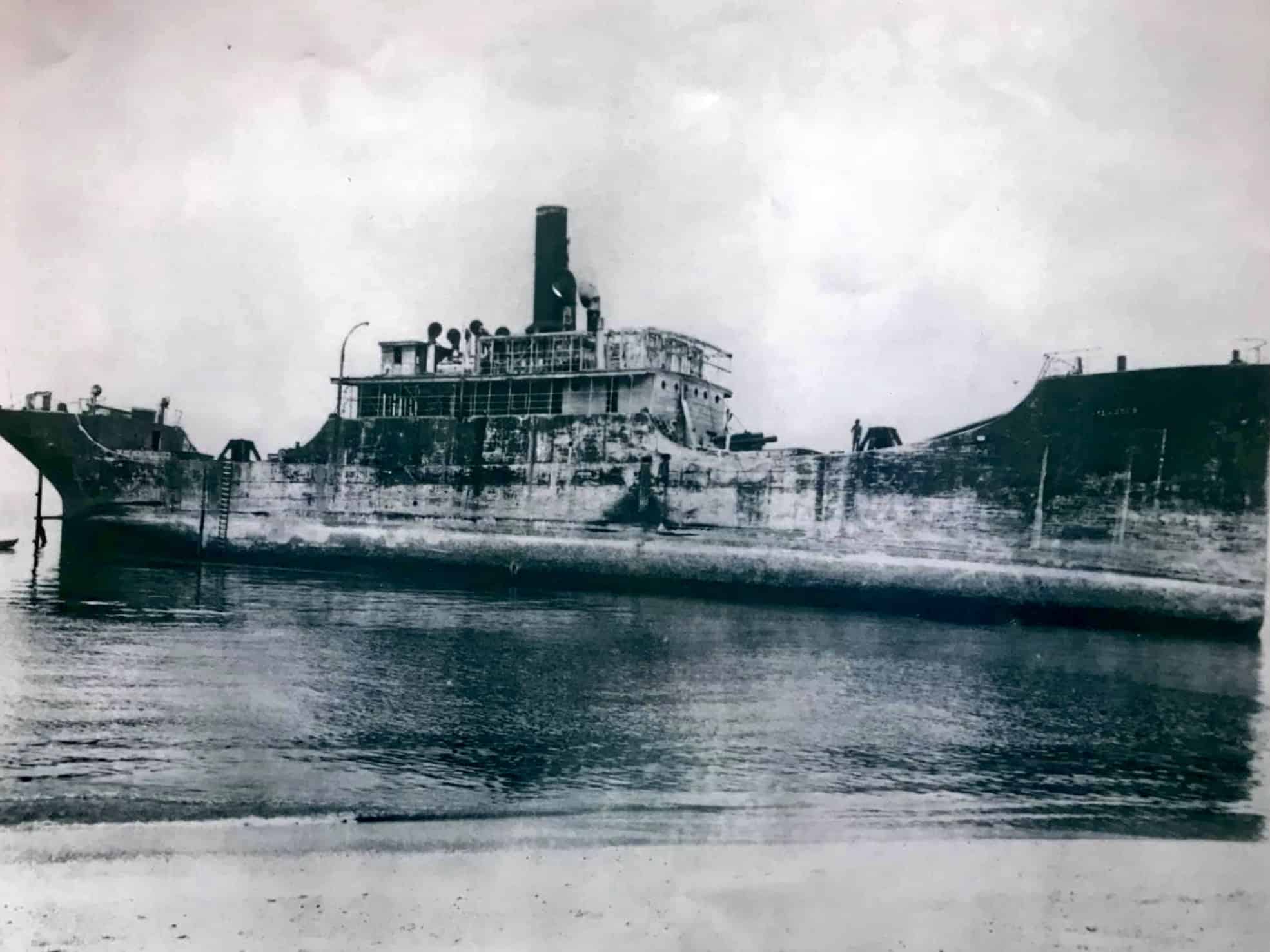 Historic Photos of The Concrete Ship Found