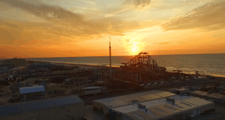 Sunrise Over Surfside Pier (Drone)