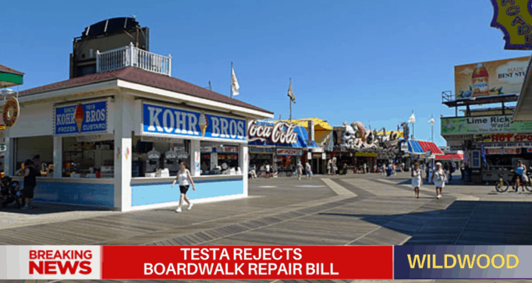 Testa Rejects Boardwalk Repair Bill