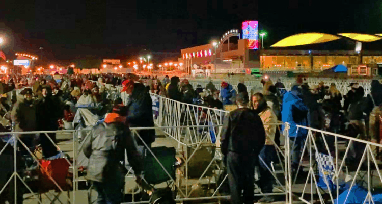 The Night Before Trump's Arrival In Wildwood
