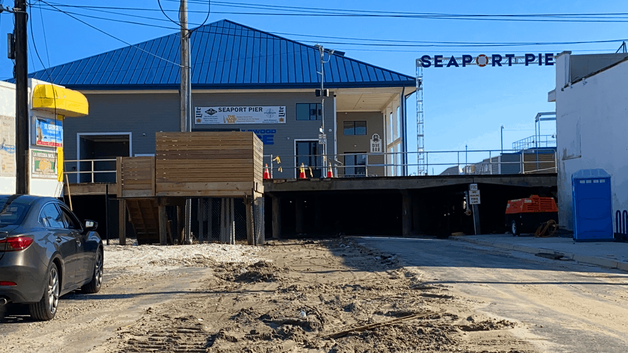 22nd St Boardwalk Construction