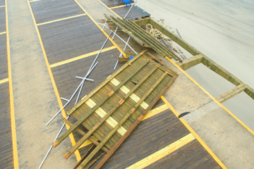 Wildwood Boardwalk Damage Via Drone
