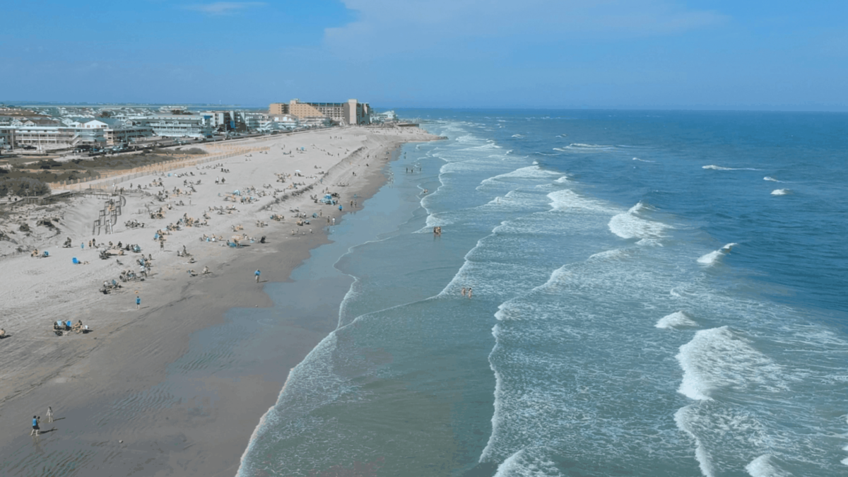 The First Wildwood Beach Day of 2020 (Drone Video) - Wildwood Video Archive