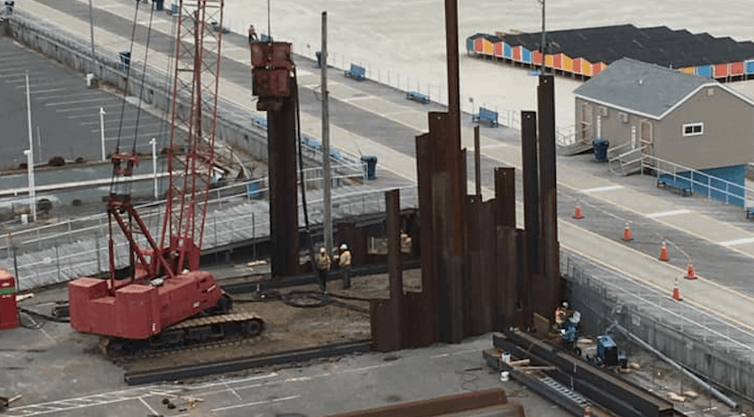Construction By the Wildwood Boardwalk Explained