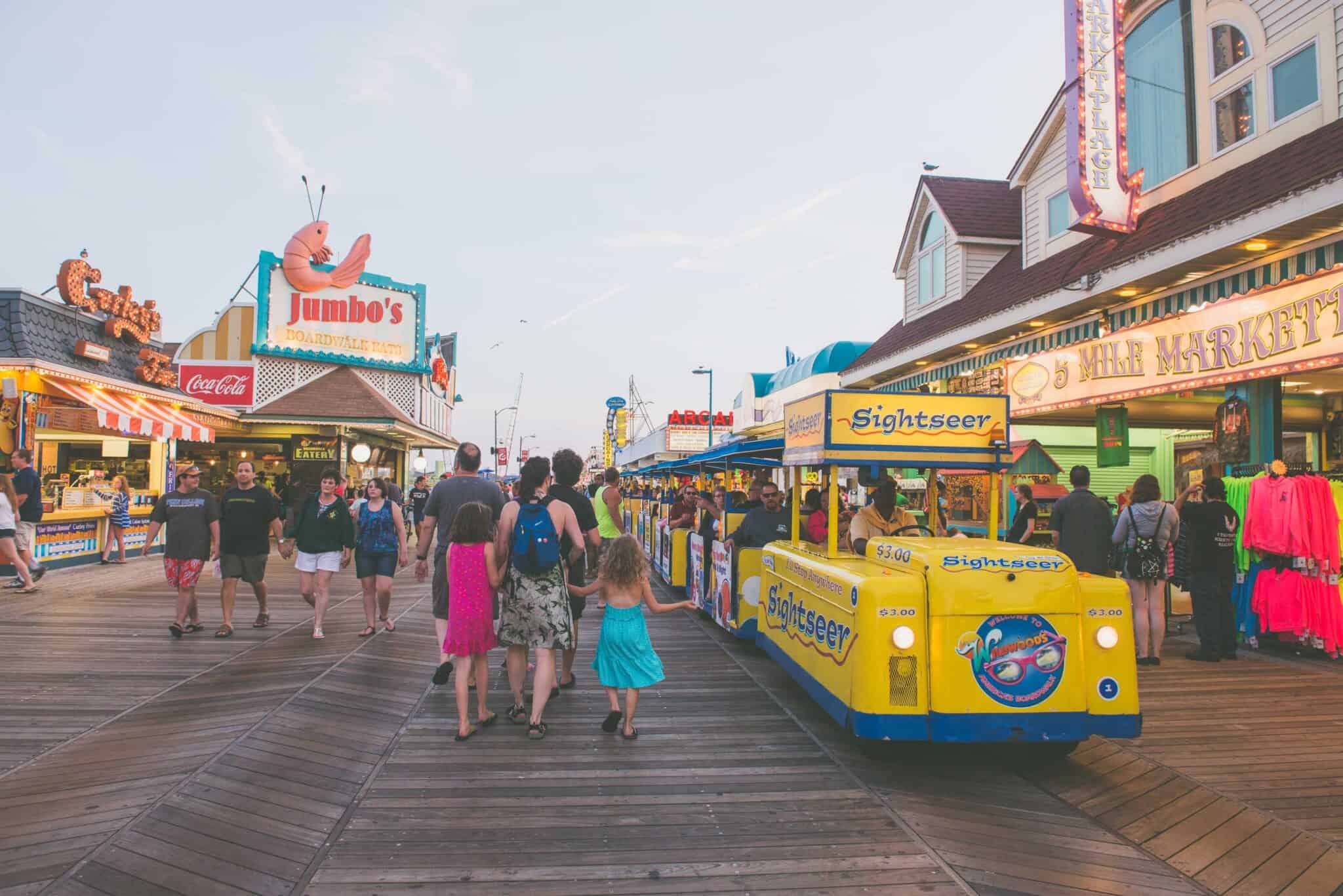 Wildwood Boardwalk Prepares For MDW - Wildwood Video Archive