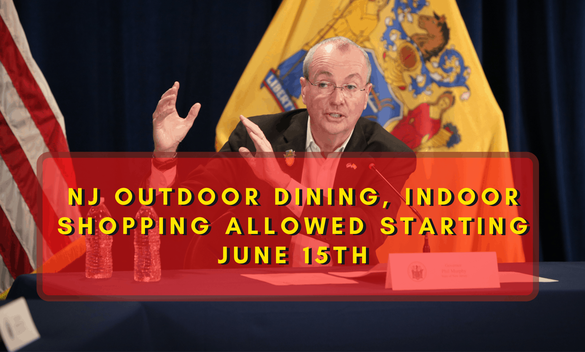NJ Outdoor Dining, Indoor Shopping Allowed Starting June 15th