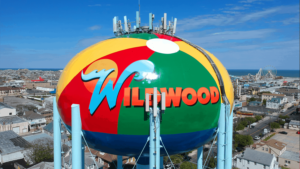 Wildwood Water Tower Gets A Beach-Ball Makeover!