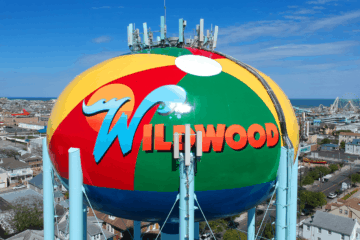 Wildwood Water Tower Gets A Beach-Ball Makeover!