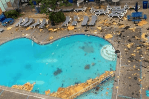 The Brittany Motel’s Roof Blown Off (Photos)