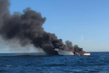 Coast Guard Rescues Two From Boat Fire Off Jersey Coast