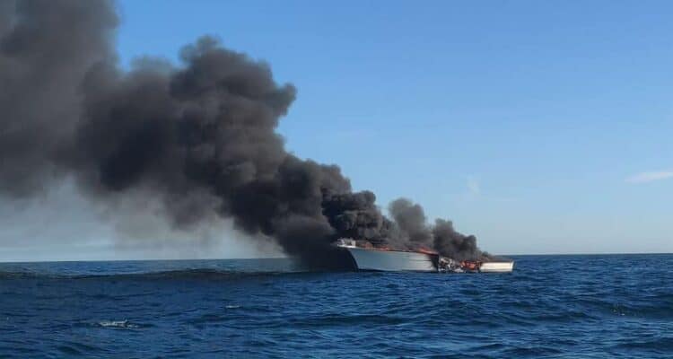Coast Guard Rescues Two From Boat Fire Off Jersey Coast