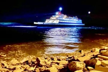 Cape May Ferry Got Stuck In The Canal Last Night
