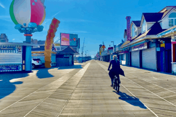 Biking The Wildwood Boardwalk - [In November]