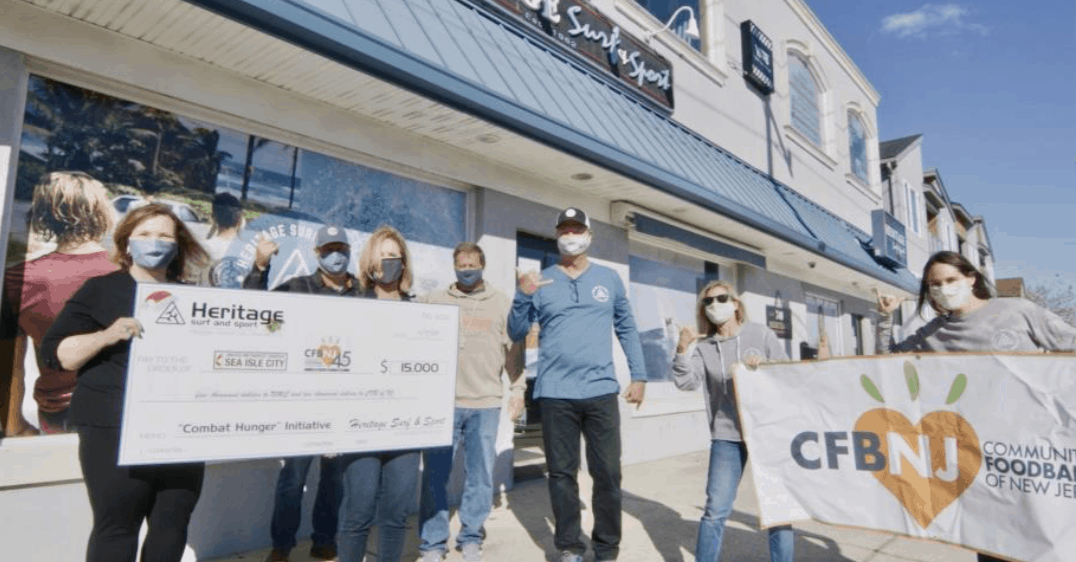 Heritage Surf and Sport Donates $15,000 To Local Charities