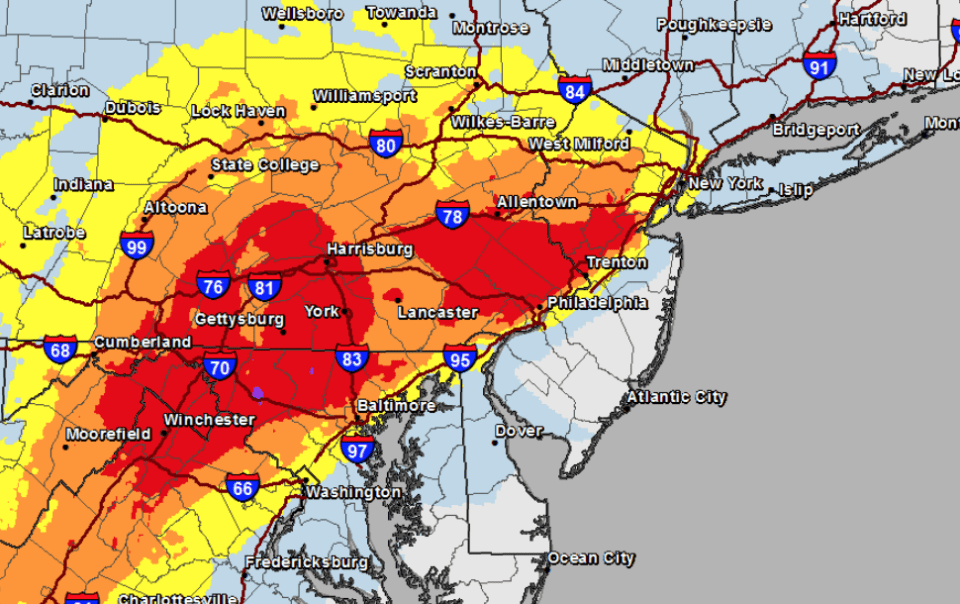 NJ Snow Storm Update - Morning Update - Wildwood Video Archive