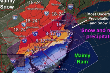 NJ Tri-State Snow Total Update