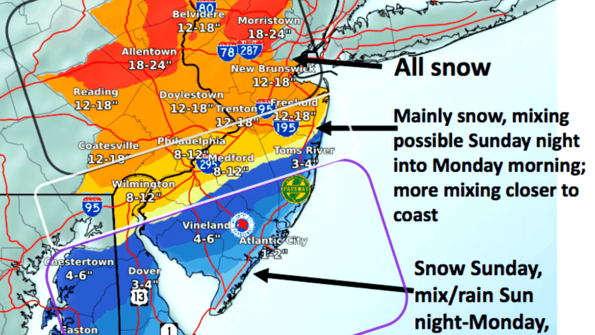 New Jersey Nor’Easter Update - Snow Totals - Wildwood Video Archive