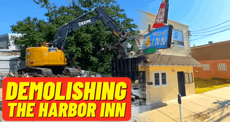 Demolishing The Harbor Inn Bar - Wildwood, NJ