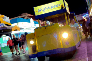 Riding The Wildwood Tramcar At Night - 2021