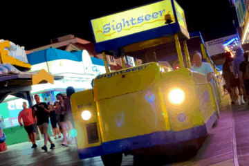 Riding The Wildwood Tramcar At Night - 2021