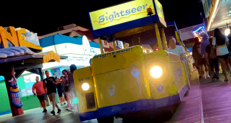 Riding The Wildwood Tramcar At Night - 2021