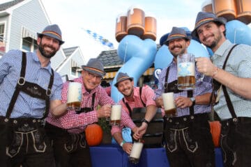 Morey's Piers Ceremonial Keg-Tapping At Oktoberfest