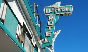 Lu Fran Motel Sign Put Up For Sale