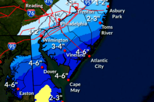South Jersey Could See Up To 6 Inches of Snow